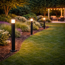 34 in. Square LED Landscape Bollard Light, Selectable 3CCT
