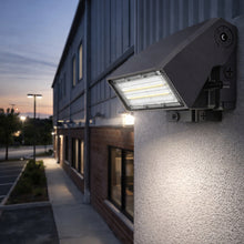 J&H LED 12-Watt Bronze LED Wall Pack Light, Dimmable, Selectable CCT 2700K/4000K/5000K, Outdoor Security Light