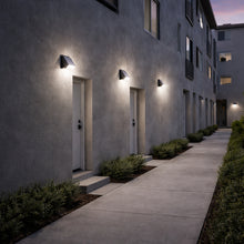 J&H LED 12-Watt Bronze LED Wall Pack Light, Dimmable, Selectable CCT 2700K/4000K/5000K, Outdoor Security Light