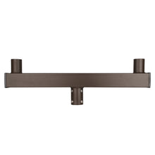 32 inch 180-Degree Double Low Profile Bullhorn Bracket for Round LED Outdoor Pole Lights