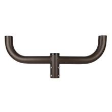 30 in. 180-Degree Round Double Bullhorn Mounting Bracket Tenon Adapter for Outdoor Pole Lights