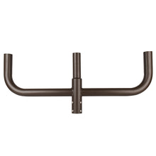 44 in. 180-Degree Triple Bullhorn Mounting Bracket Tenon Adapter for Round Outdoor Pole Lights