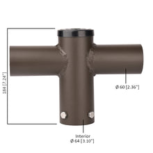 11 inch 180-Degree Twin Spoke Bracket for LED Outdoor Pole Lights