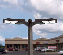 150W LED Parking Lot Light 400W Metal Halide Equiv 18K Lumens 5K CCT Type III-S Fixed Arm