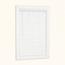 Cordless 2" Faux Wood Blind, 25" W x 72" H, Door Mount, White