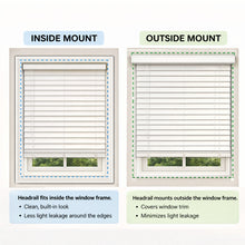Cordless 2″ Faux Wood Blind, 23″ W x 72″ H, Door Mount, White