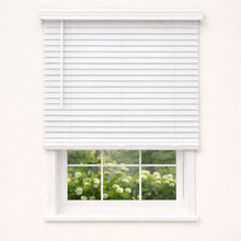 Cordless 2" Faux Wood Blind, 59" W x 72" H, Outside Mount, White