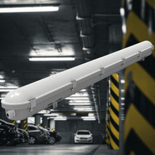 4ft LED Vapor Tight Light - Selectable Wattage and CCT - Up To 6,500 Lumens - 40W/ 30W/20W - 2700K/4000K/5000K