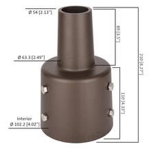 4 inch Round Mounting Bracket for Outdoor Pole Lights