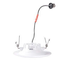 J&H LED 5/6 in. Retrofit LED Recessed Downlight, 5-Color Selectable, Dimmable, Baffle Trim, 4-Pack