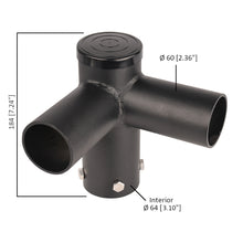 7 inch 90-Degree Twin Spoke Bracket for LED Outdoor Pole Lights