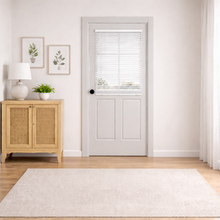 Cordless 2″ Faux Wood Blind, 22″ W x 84″ H, Door Mount, White