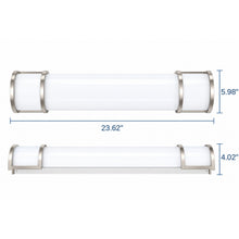 J&H LED Modern LED Vanity Light Dimensions 24 inch