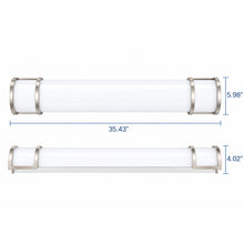 J&H LED Modern LED Vanity Light Dimensions 36 inch
