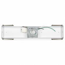 J&H LED Modern White and Brushed Nickel Vanity Light Back