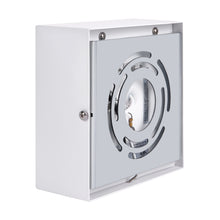 5.5 in. 1-Light White Square LED Outdoor Wall Light Lantern Sconce with Selectable CCT