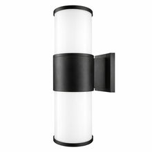 13 in. 2-Light Matte Black Outdoor Wall Lantern Sconce