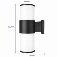 13 in. 2-Light Matte Black Outdoor Wall Lantern Sconce