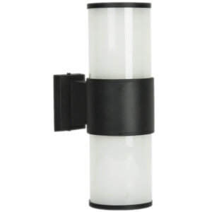 13 in. 1-Light Matte Black Outdoor Wall Lantern Sconce