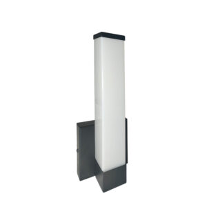5.5 in. 1-Light White Square LED Outdoor Wall Light Lantern Sconce with Selectable CCT