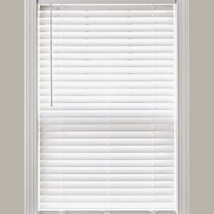 Faux Wood 2-inch Blinds White 28.5×72 Inside Mount