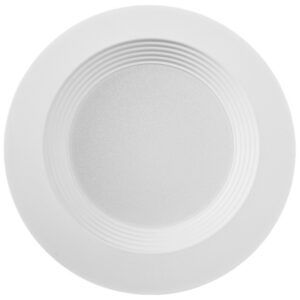 4-Inch LED Recessed Light Trim, Dimmable Retrofit Downlight, 5 CCT Selectable (27K–50K), Integrated White Can Light, Energy-Efficient Ceiling Lighting, 4-Pack