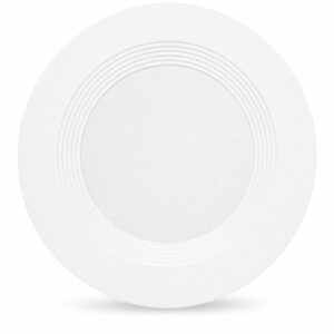 4 in. LED Recessed Light Trim, 5 CCT Selectable, Dimmable Retrofit Downlight, 4-Pack
