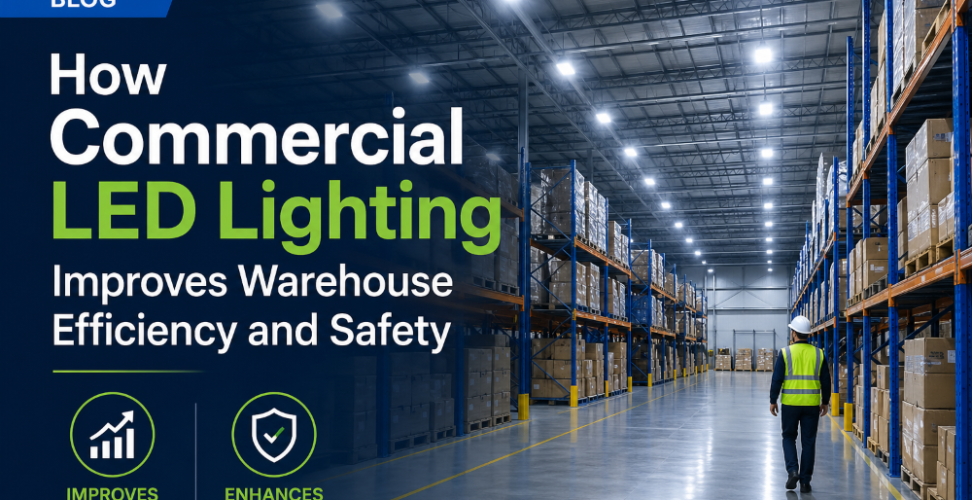 How Commercial LED Lighting Improves Warehouse Efficiency and Safety