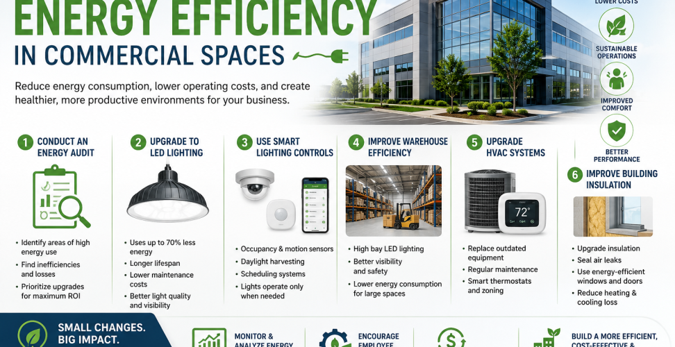 Smart Ways to Improve Energy Efficiency in Commercial Spaces
